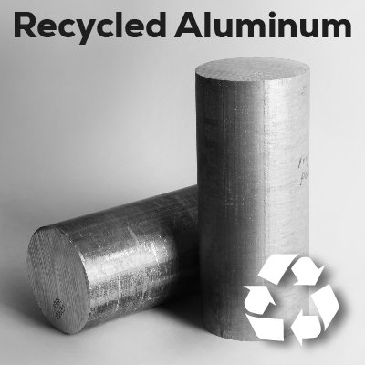 Low carbon recycled aluminum
