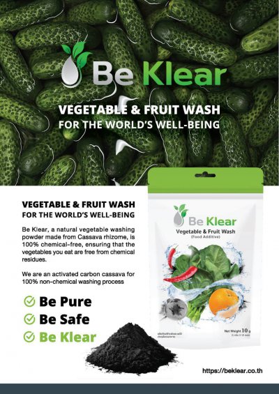 Vegetable & Fruit Wash Introduction Effective in "absorbing chemicals" and "restoring freshness and crispiness" to vegetables and fruits. The innovati
